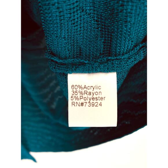 Ming Wang Deep Green Animal Stripe Textured Jacket Size Small Tailored Fit - Picture 8 of 8